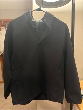 lululemon athletica Black Men's Quarter-Snap Pullover Sweater